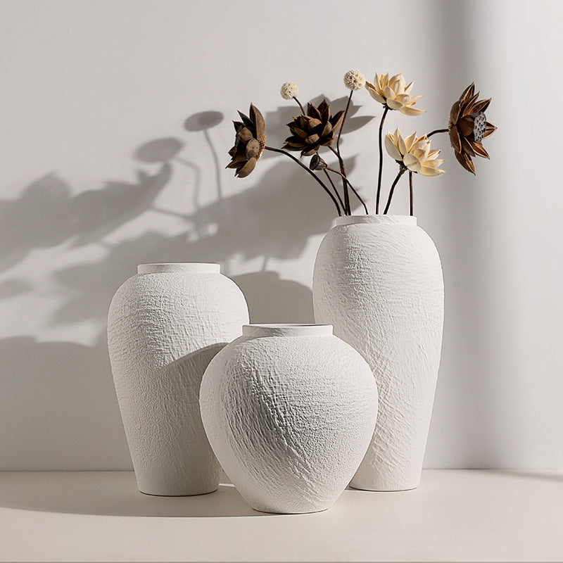 Granite Texture Ceramic Vase Home Flower Arrangement Ornaments