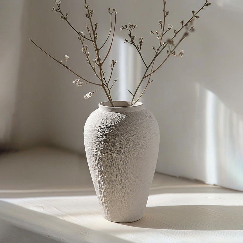 Granite Texture Ceramic Vase Home Flower Arrangement Ornaments