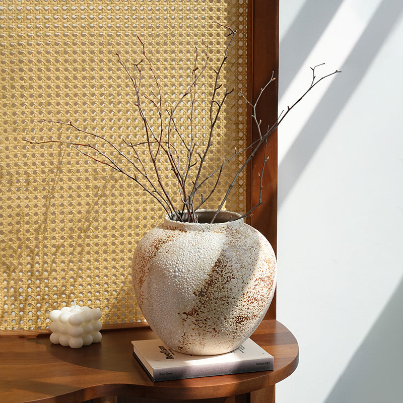 Retro Ceramic Vase Home Flower Arrangement Ornaments
